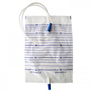 SHC - URINE1020A - Urine Bag 2000ml Push Type Double Ended